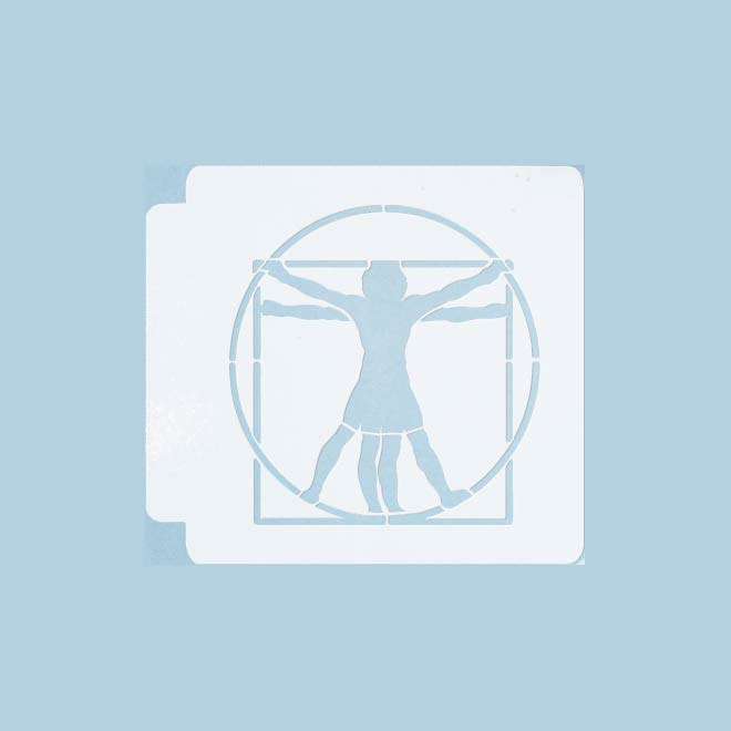 Vitruvian Man 783-036 Stencil