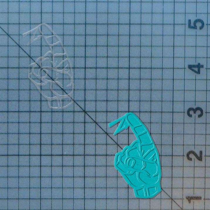 ASL - Z 227-626 Cookie Cutter and Acrylic Stamp - Image 4