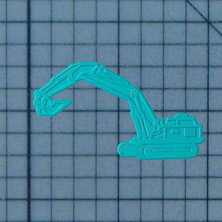 Backhoe Excavator 227-691 Cookie Cutter and Acrylic Stamp - Image 3