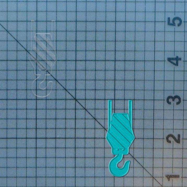 Crane Hook 227-690 Cookie Cutter and Stamp