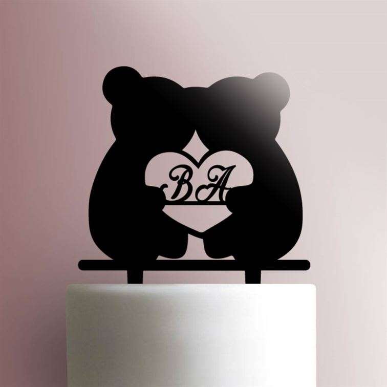 Custom Bear Heart 225-554 Cake Topper