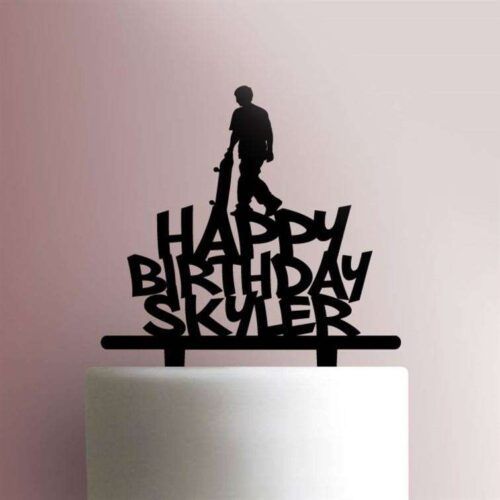 Custom Skater Happy Birthday 225-539 Cake Topper
