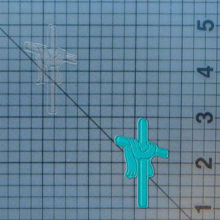 Draped Cross 227-689 Cookie Cutter and Stamp
