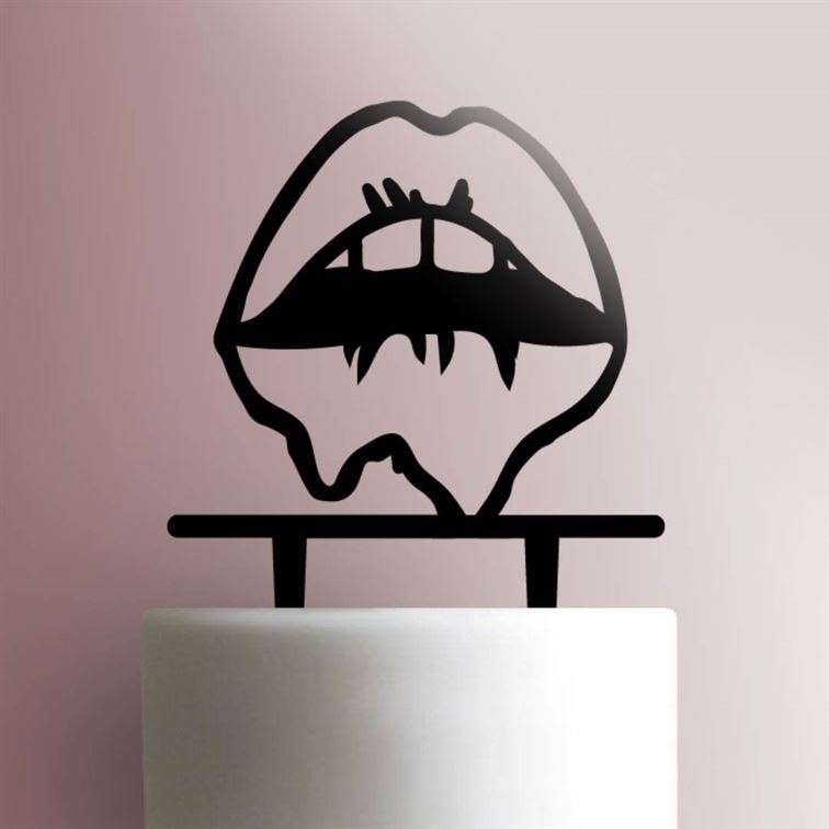 Dripping Lips 225-550 Cake Topper