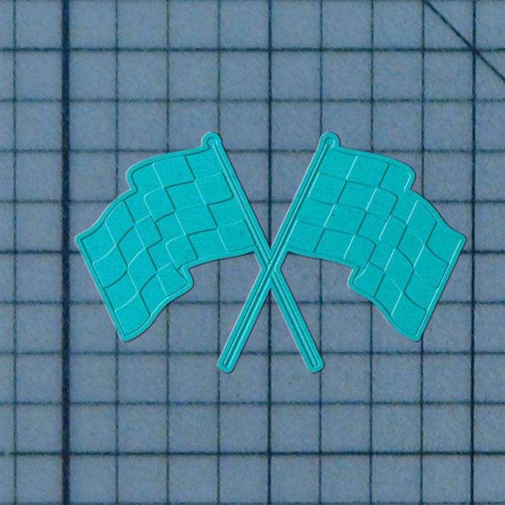 Finish Flag 227-201 Cookie Cutter and Acrylic Stamp - Image 3