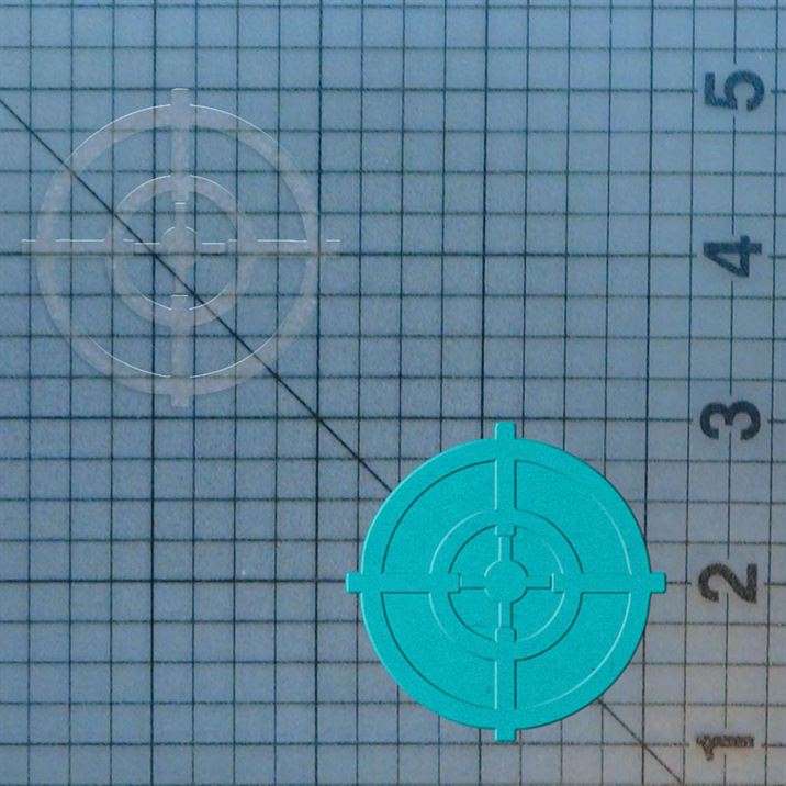 Gun Sight 227-711 Cookie Cutter and Acrylic Stamp - Image 4