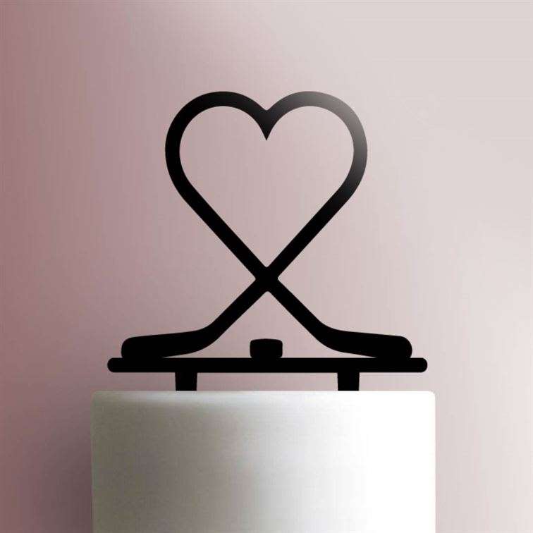 Hockey Heart 225-541 Cake Topper