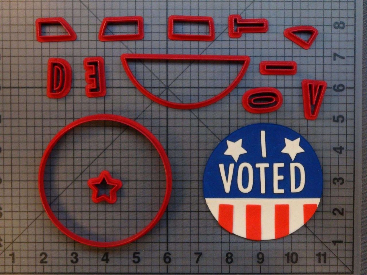 I Voted 266-A709 Cookie Cutter Set