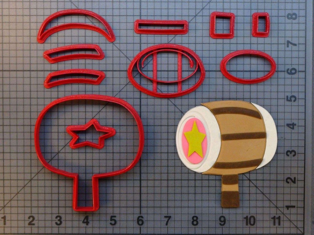 Kirby - King Dedede's Hammer 266-A609 Cookie Cutter Set