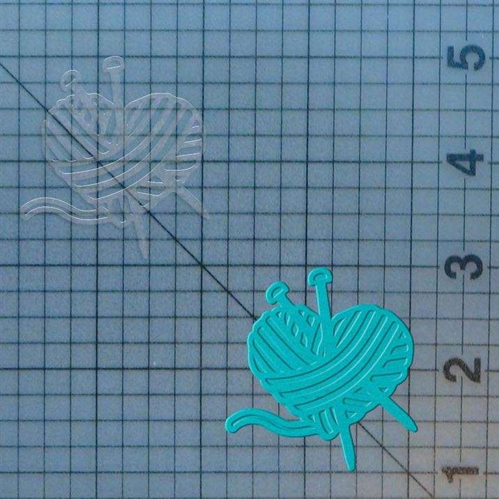 Knitting Heart 227-671 Cookie Cutter and Acrylic Stamp - Image 4