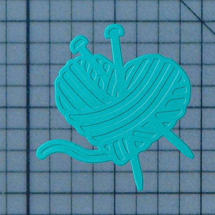 Knitting Heart 227-671 Cookie Cutter and Acrylic Stamp - Image 3