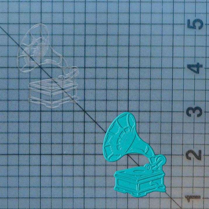 Phonograph 227-715 Cookie Cutter and Acrylic Stamp - Image 4