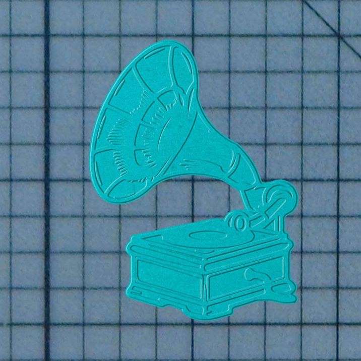 Phonograph 227-715 Cookie Cutter and Acrylic Stamp - Image 3