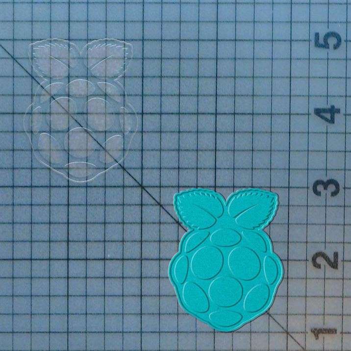 Raspberry Pi 227-640 Cookie Cutter and Stamp