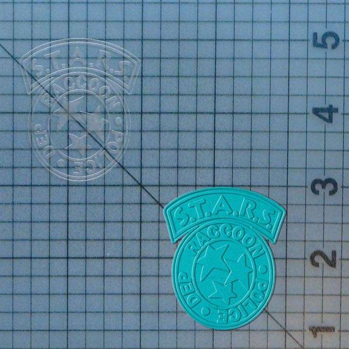 Resident Evil - S.T.A.R.S. 227-714 Cookie Cutter and Acrylic Stamp - Image 2