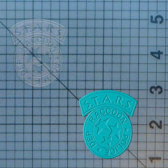 Resident Evil - S.T.A.R.S. 227-714 Cookie Cutter and Acrylic Stamp - Image 4