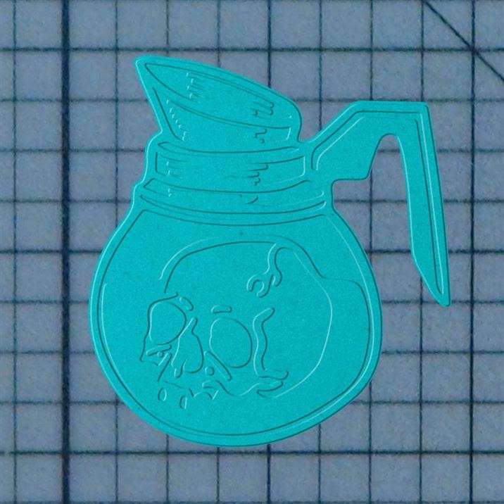 Skull Coffee 227-674 Cookie Cutter and Acrylic Stamp - Image 3