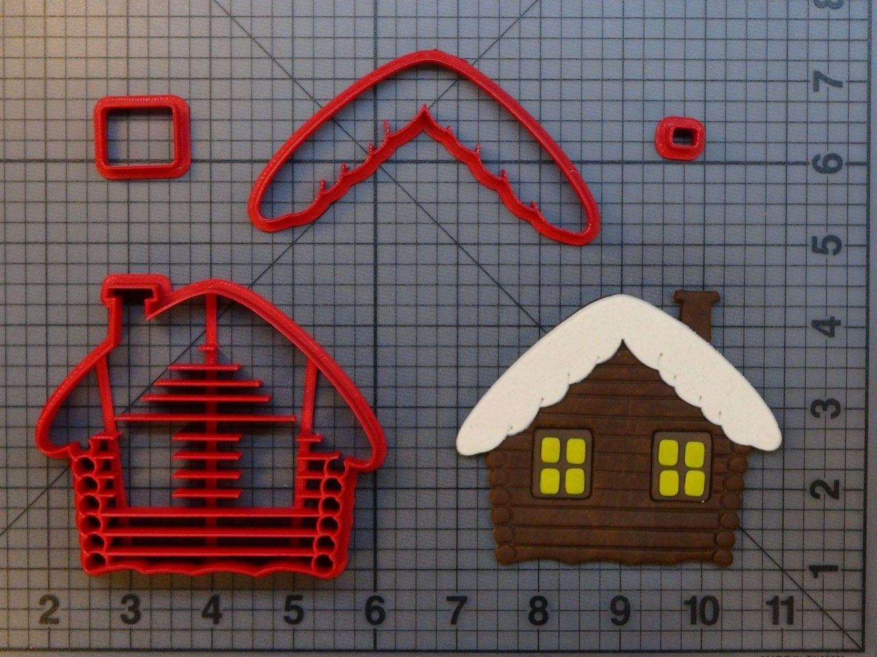 Snow Cabin 266-A637 Cookie Cutter Set