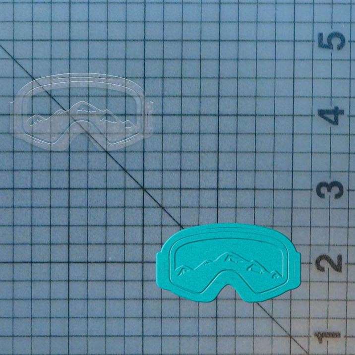 Snowboard Goggles 227-659 Cookie Cutter and Acrylic Stamp - Image 4