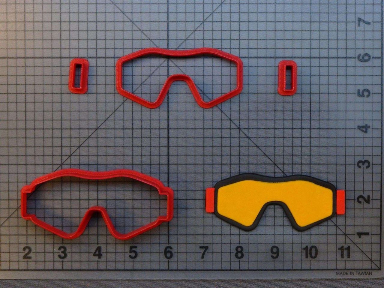 Snowboarding Goggles 266-A613 Cookie Cutter Set