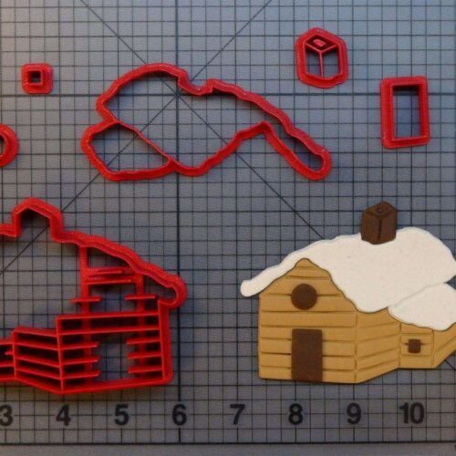 Snowy Cabin 266-A658 Cookie Cutter Set