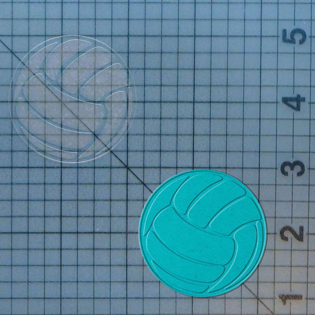 Volleyball 227-208 Cookie Cutter and Acrylic Stamp - Image 4