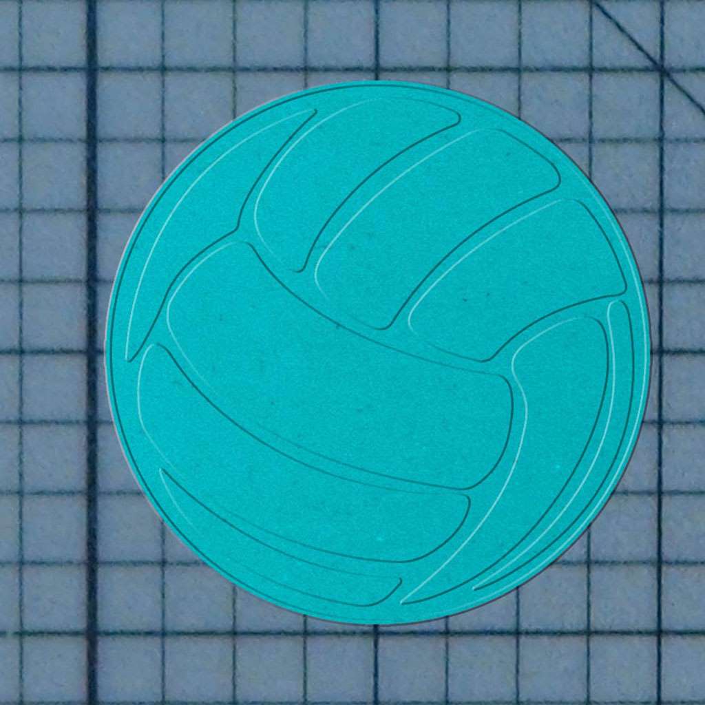 Volleyball 227-208 Cookie Cutter and Acrylic Stamp - Image 3