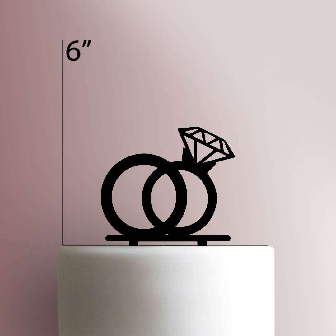 Wedding Rings 225-578 Cake Topper