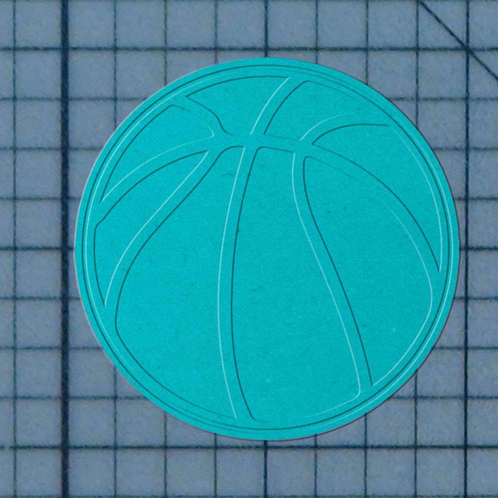Basketball 227-225 Cookie Cutter and Acrylic Stamp - Image 3