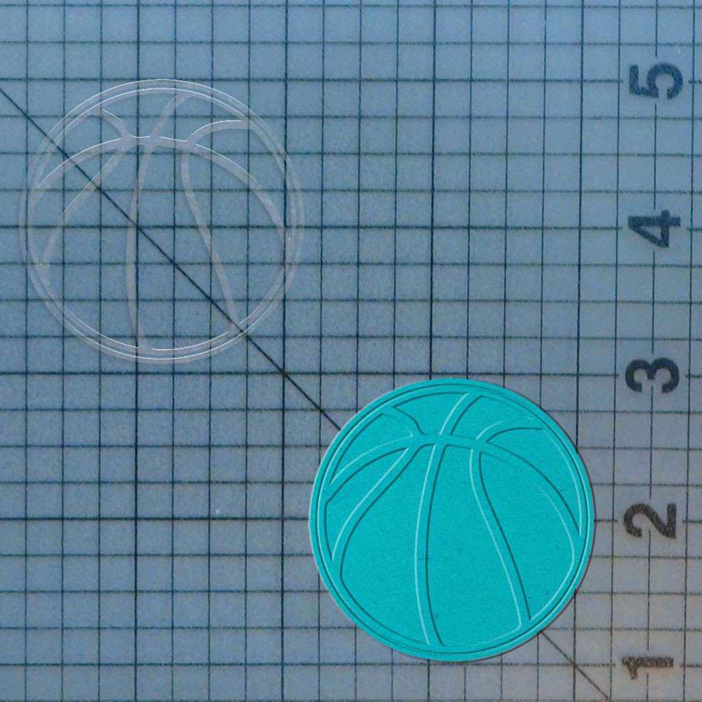 Basketball 227-225 Cookie Cutter and Acrylic Stamp - Image 4