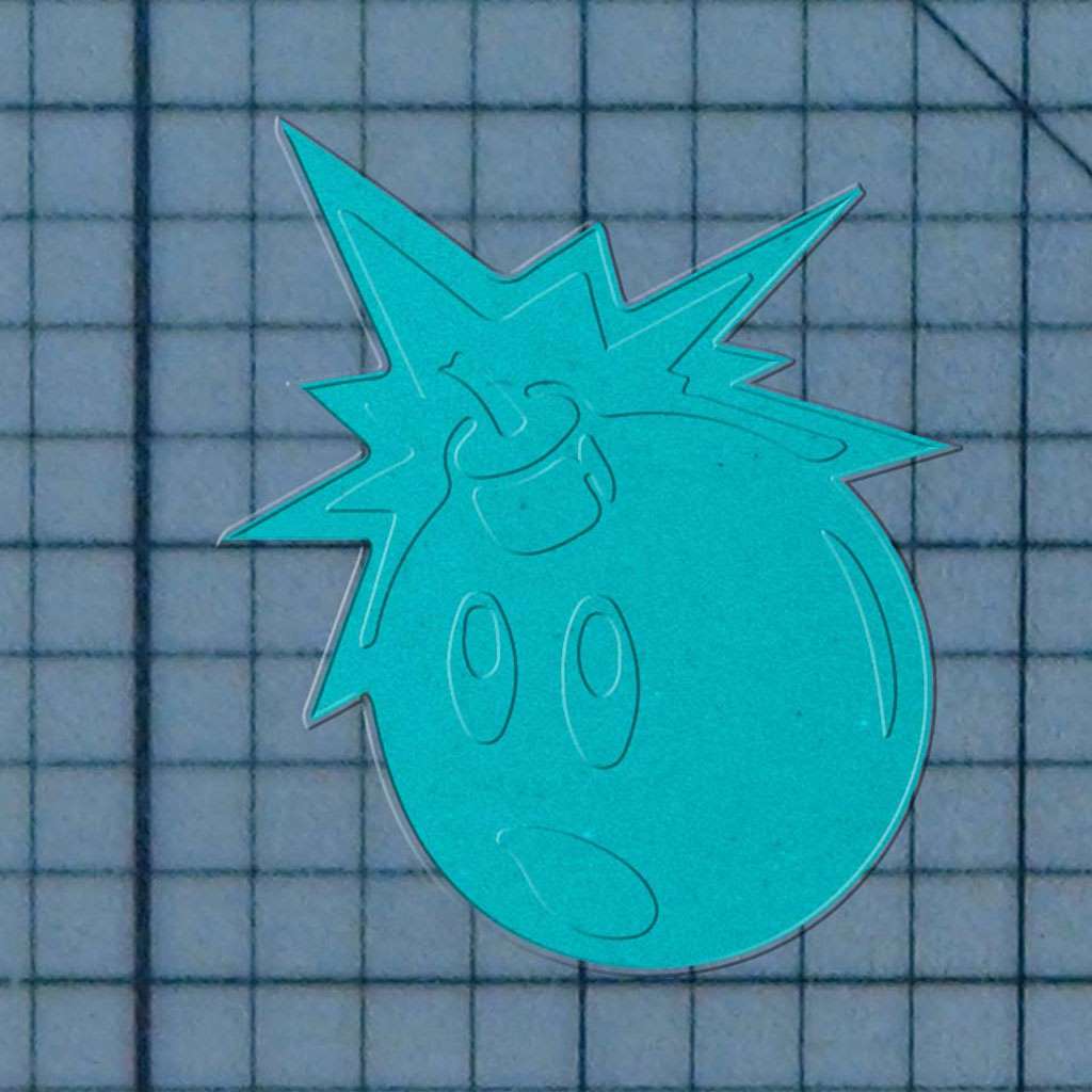 Bomb 227-254 Cookie Cutter and Stamp