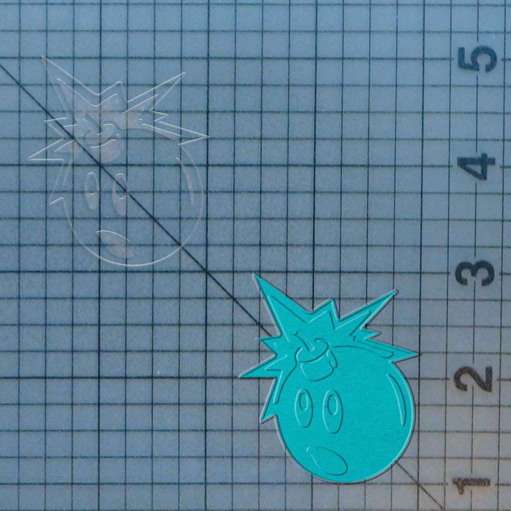 Bomb 227-254 Cookie Cutter and Acrylic Stamp - Image 2