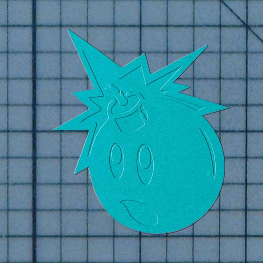 Bomb 227-254 Cookie Cutter and Acrylic Stamp - Image 3