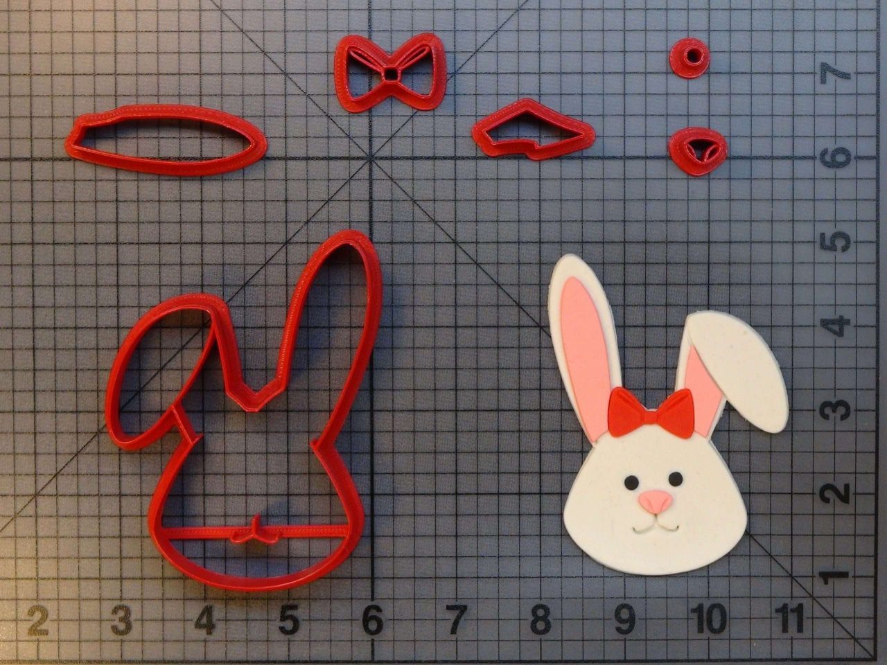 Bow Bunny 266-A865 Cookie Cutter Set