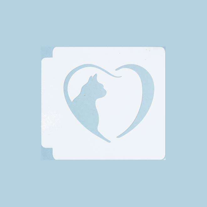 Cat Heart 783-A450 Stencil