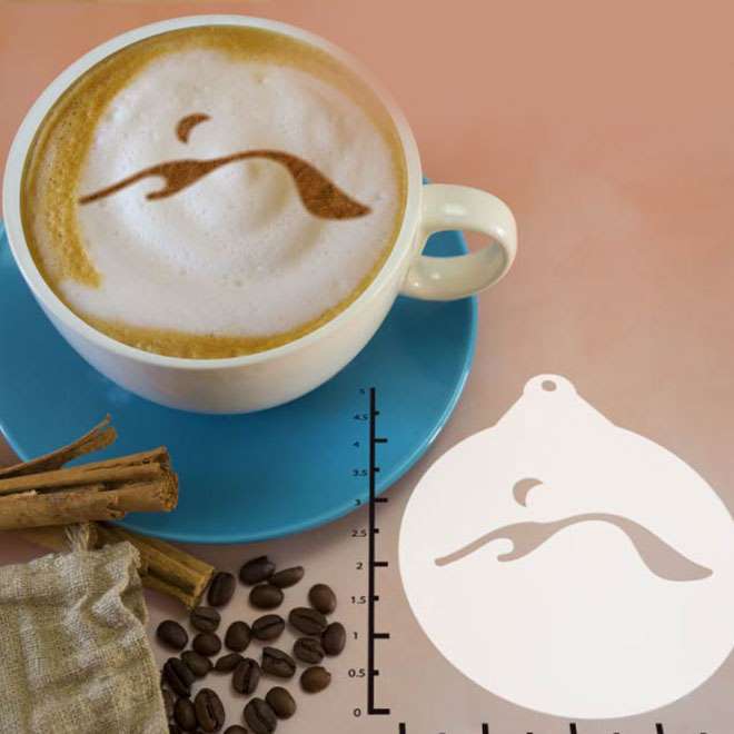 Desert Moon 263-069 Latte Art Stencil