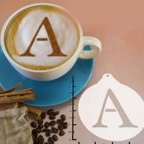 Greek Alphabet Alpha 263-097 Latte Art Stencil