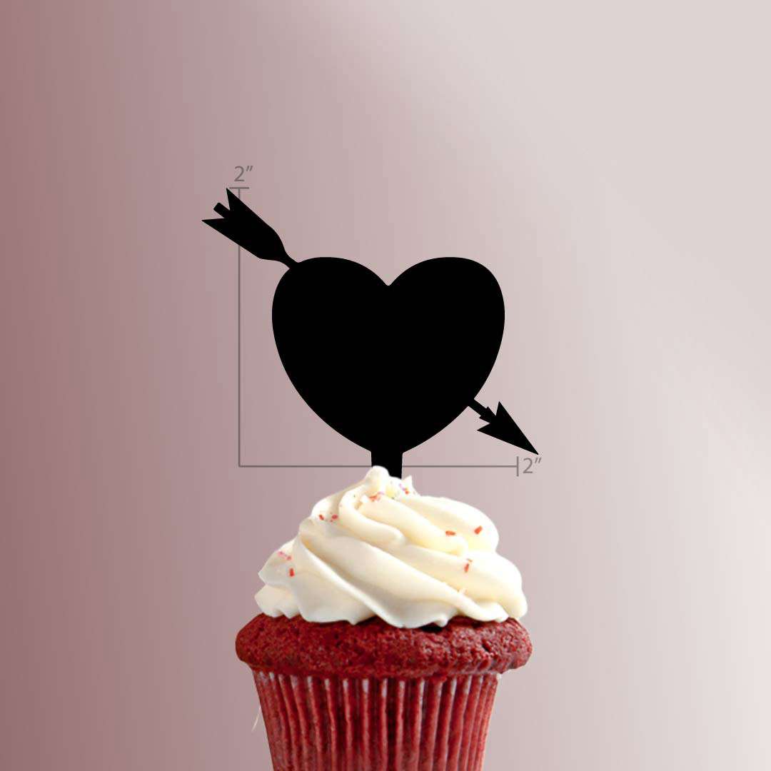 Heart Arrow 228-029 Cupcake Topper