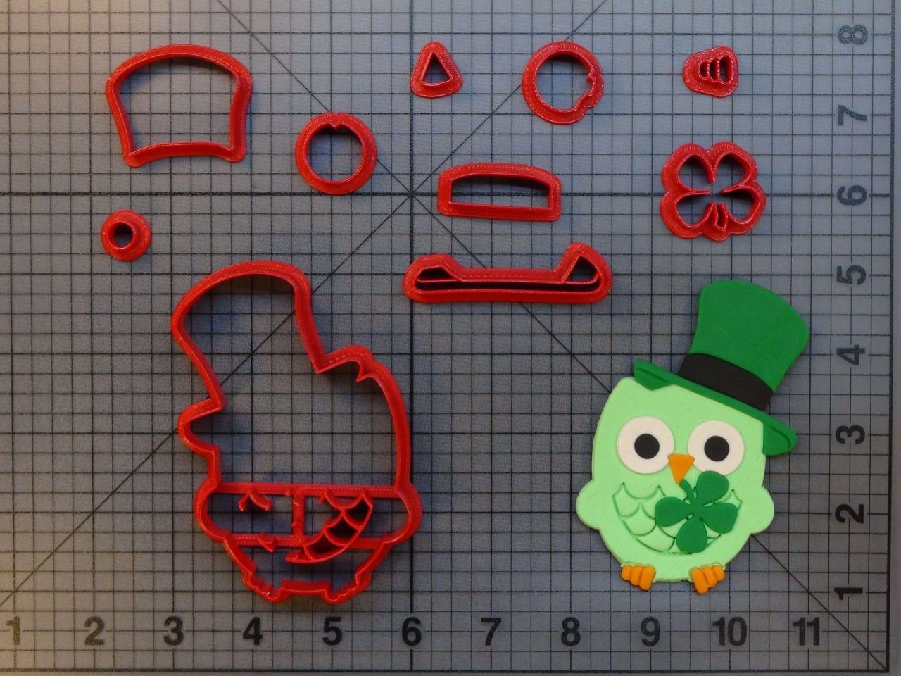 St Patricks Day Owl Cookie Cutter
