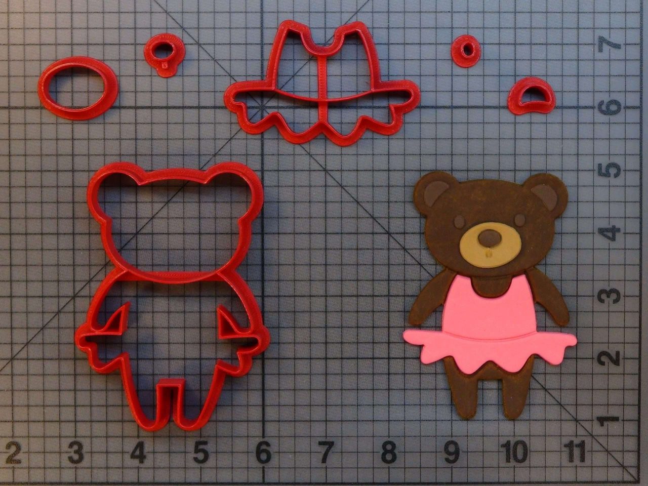 Teddybear Tutu 266-A796 Cookie Cutter Set