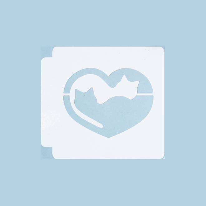Cat Heart 783-A723 Stencil