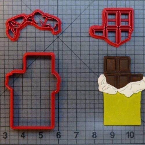 Chocolate Bar 266-A934 Cookie Cutter Set