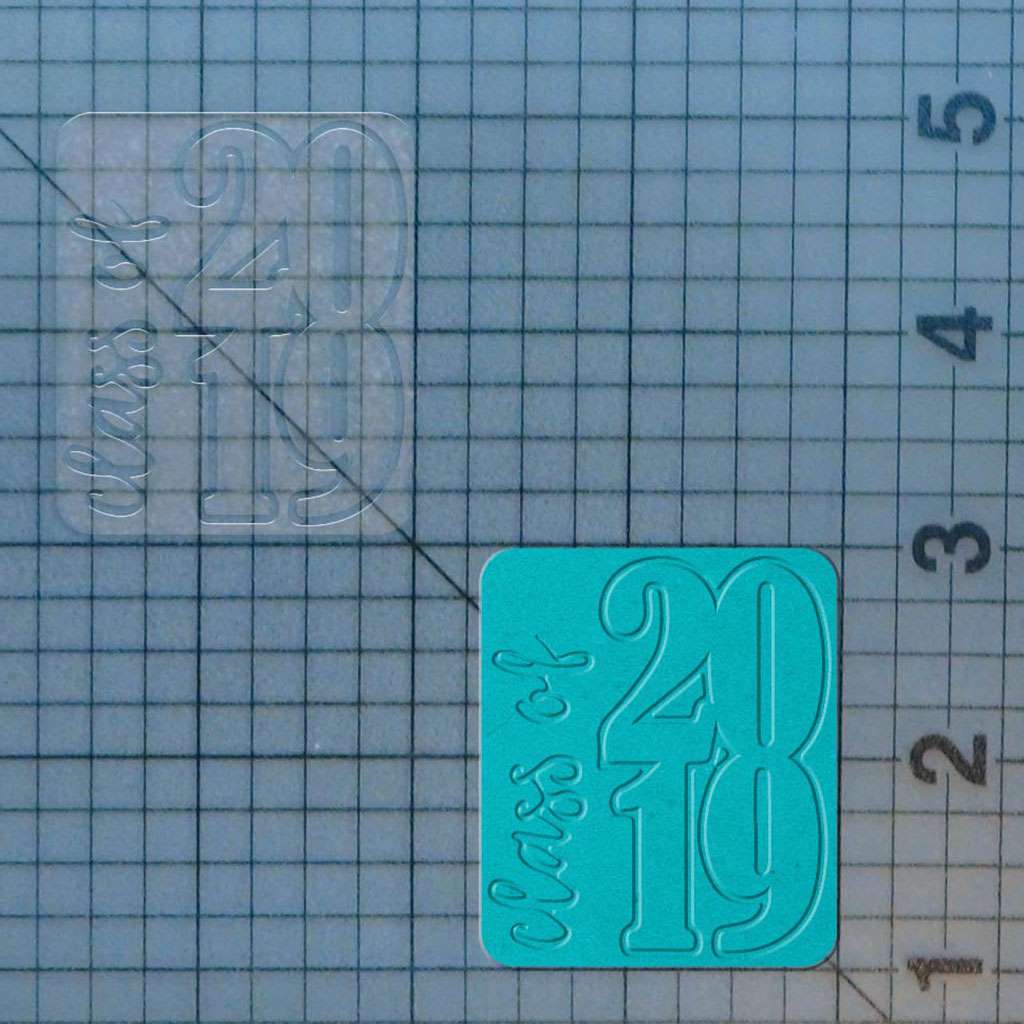 Class of 2019 227-745 Cookie Cutter and Acrylic Stamp - Image 2