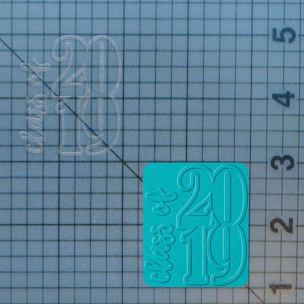 Class of 2019 227-745 Cookie Cutter and Acrylic Stamp - Image 4