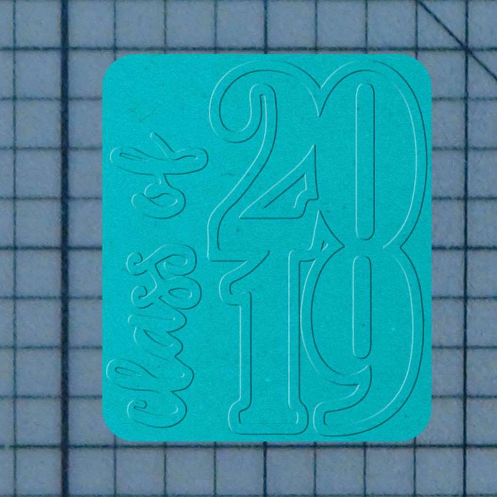 Class of 2019 227-745 Cookie Cutter and Acrylic Stamp - Image 3