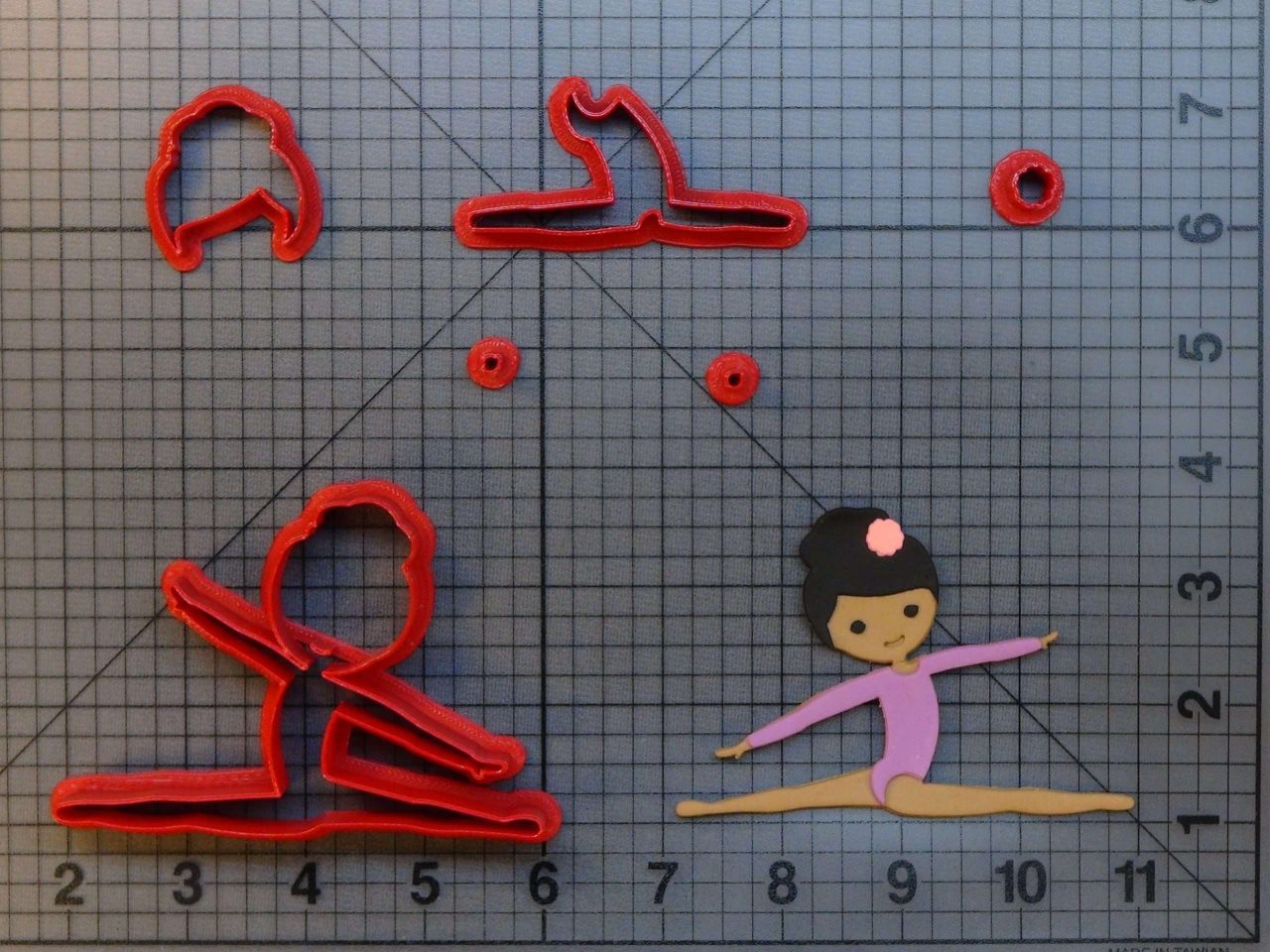 Gymnast 266-A924 Cookie Cutter Set