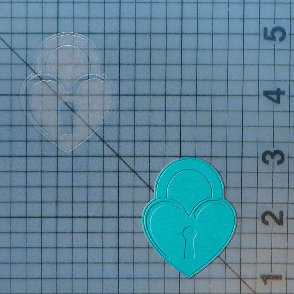 Heart Lock 227-741 Cookie Cutter and Stamp - Image 2