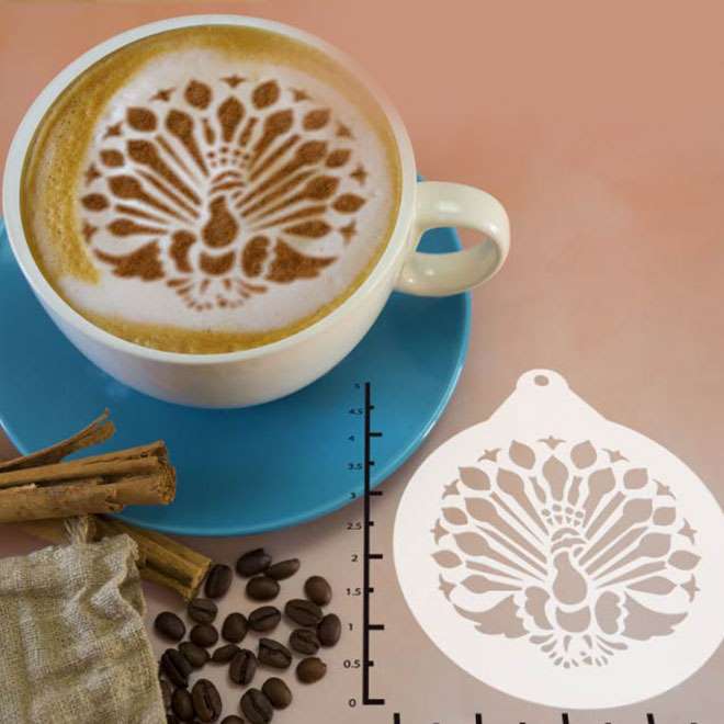 Peacock 263-130 Latte Art Stencil