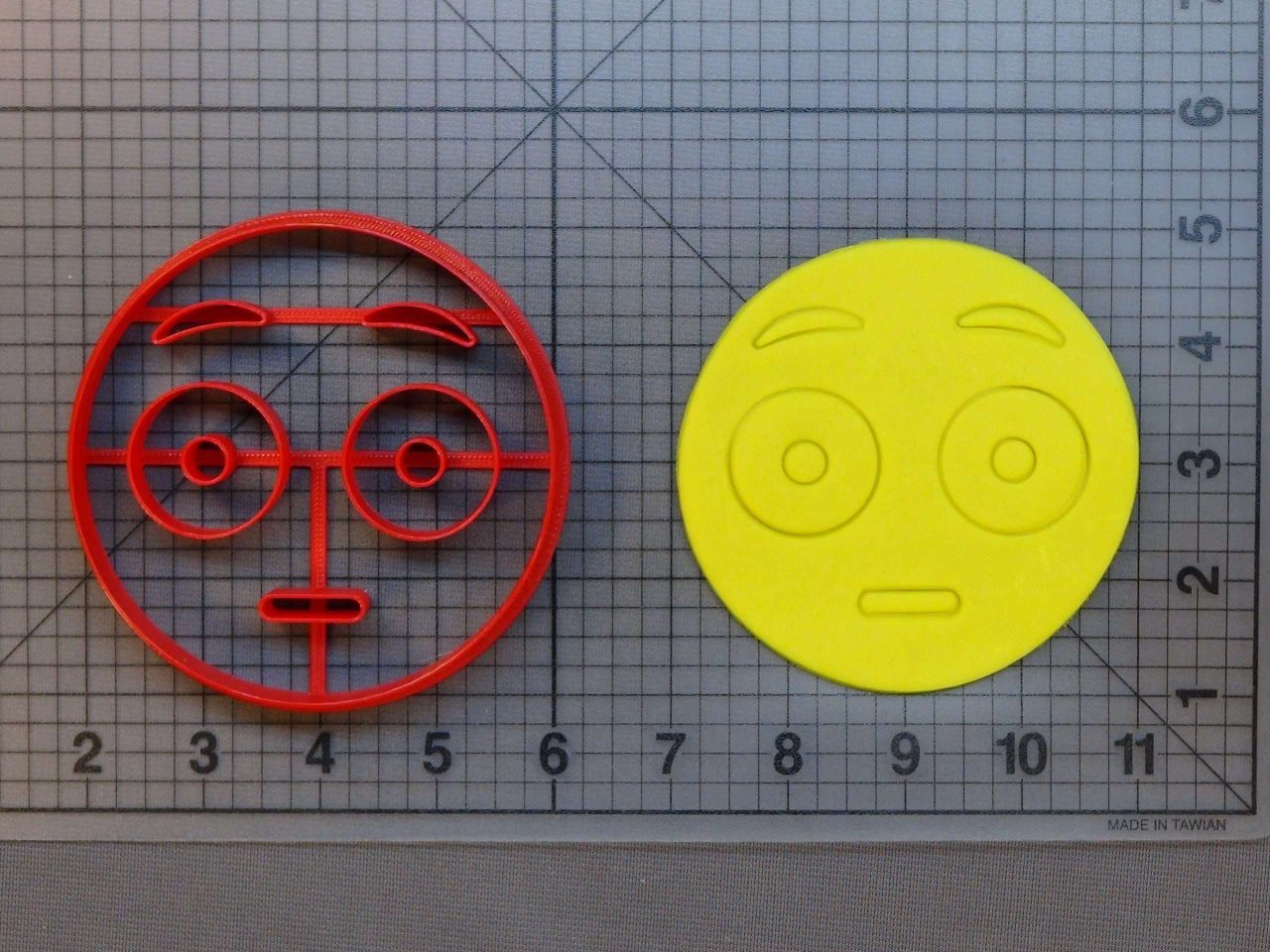 Flushed Face Emoji 266-B104 Cookie Cutter