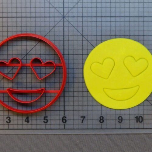 Heart Eyes Emoji 266-B108 Cookie Cutter